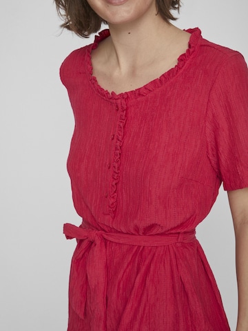 VILA Платье-рубашка 'Sille' в Ярко-розовый