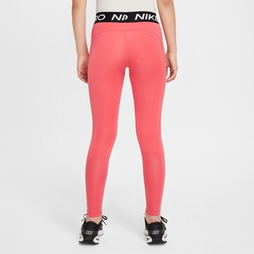 NIKE Skinny Workout Pants 'Pro' in Pink
