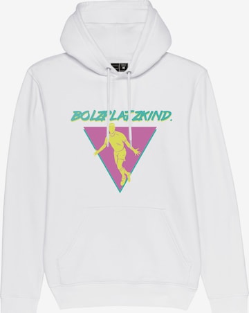 Bolzplatzkind Sweatshirt in Weiß: predná strana