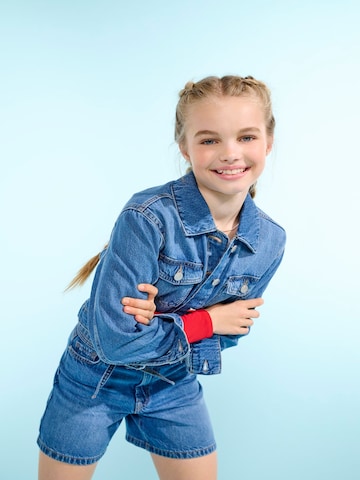 ONLY GIRLS Преходно яке 'KOGLumi' в синьо: отпред