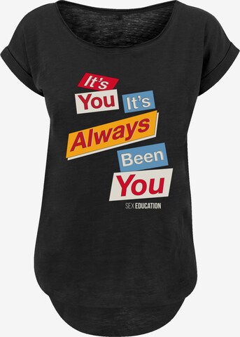 F4NT4STIC Shirt 'Sex Education It Always Been You' in Black: front