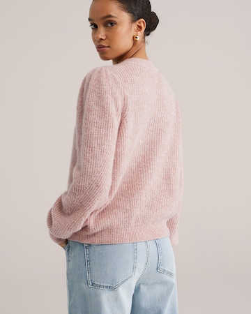 WE Fashion - Casaco de malha em rosa