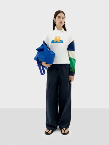 Thinking MU T-shirt 'Volta' i vit