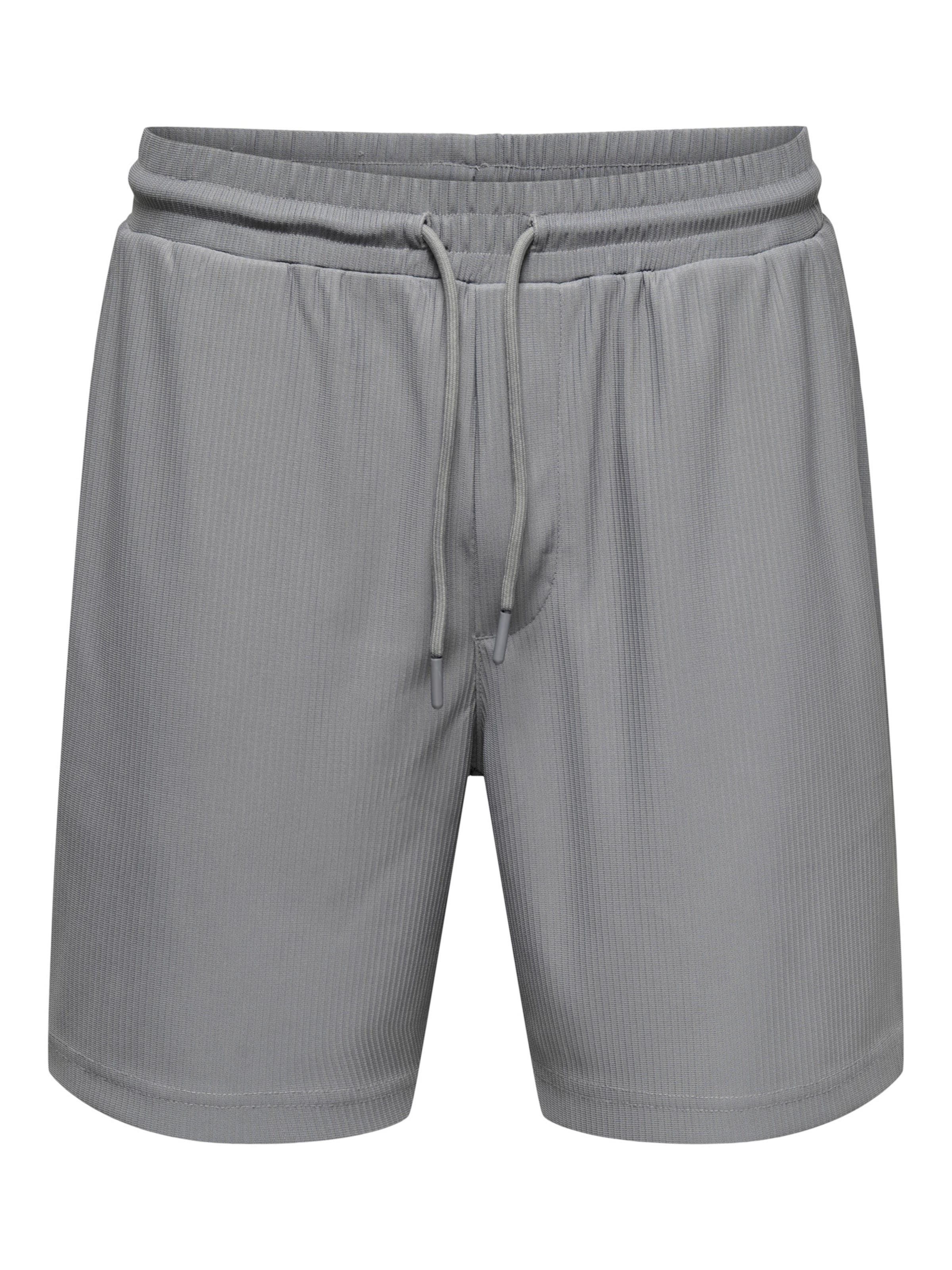 Only & Sons Regularen Hlače 'Tel' | siva barva: sprednja stran