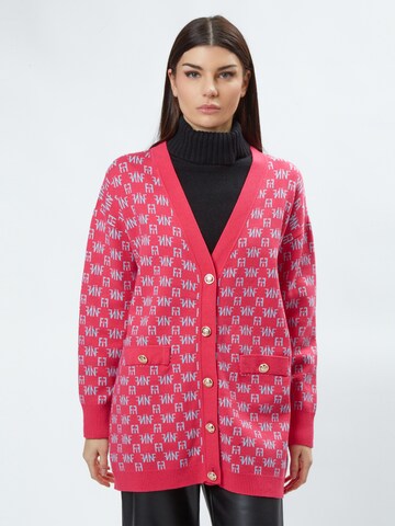Cardigan Influencer en rose : devant