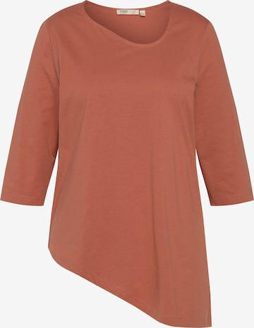 T-shirt Ulla Popken en orange : devant