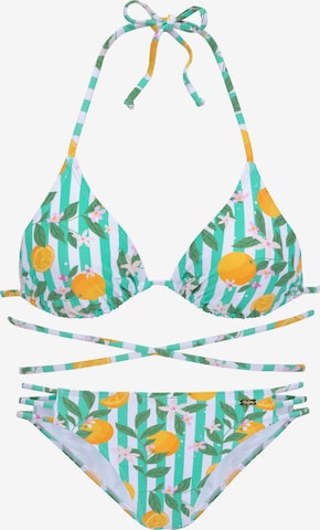 BUFFALO Triangel Bikini in Groen: voorkant