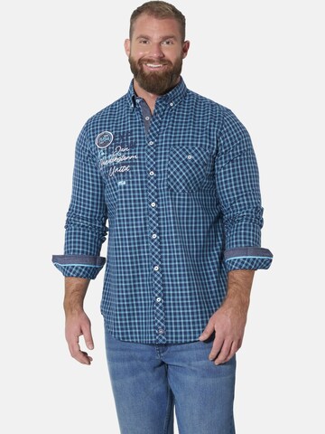 Jan Vanderstorm Comfort Fit Hemd ' Pertavin ' in Blau: Vorderseite