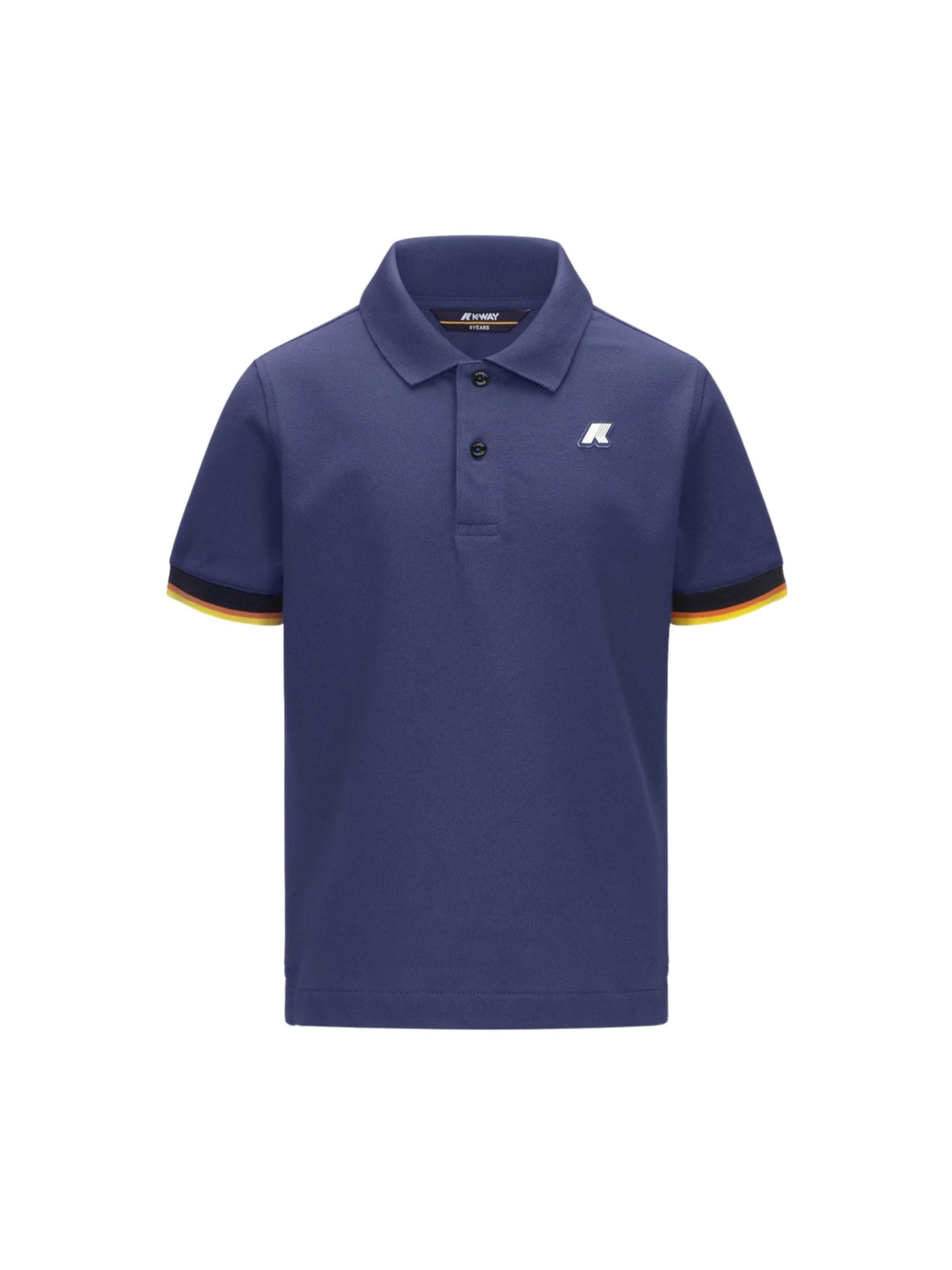 Maglietta 'K-WAY KIDS P. VINCENT PIQUE POLO' di K-Way in blu: frontale