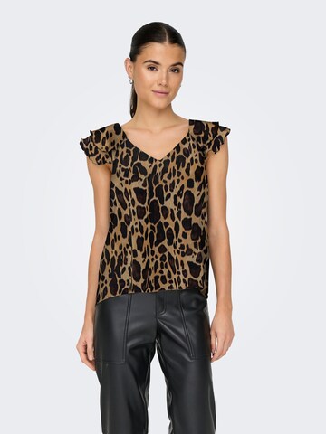 ONLY Blouse 'ONLAsta' in Brown: front