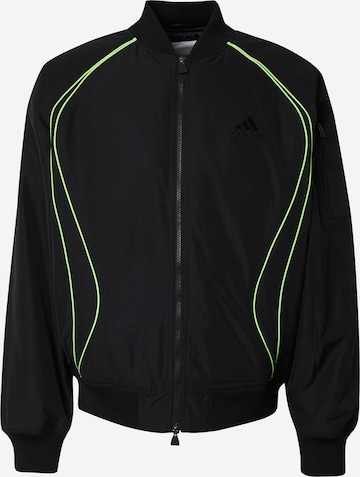 ADIDAS ORIGINALS Välikausitakki 'TEAMGEIST' värissä musta: etupuoli