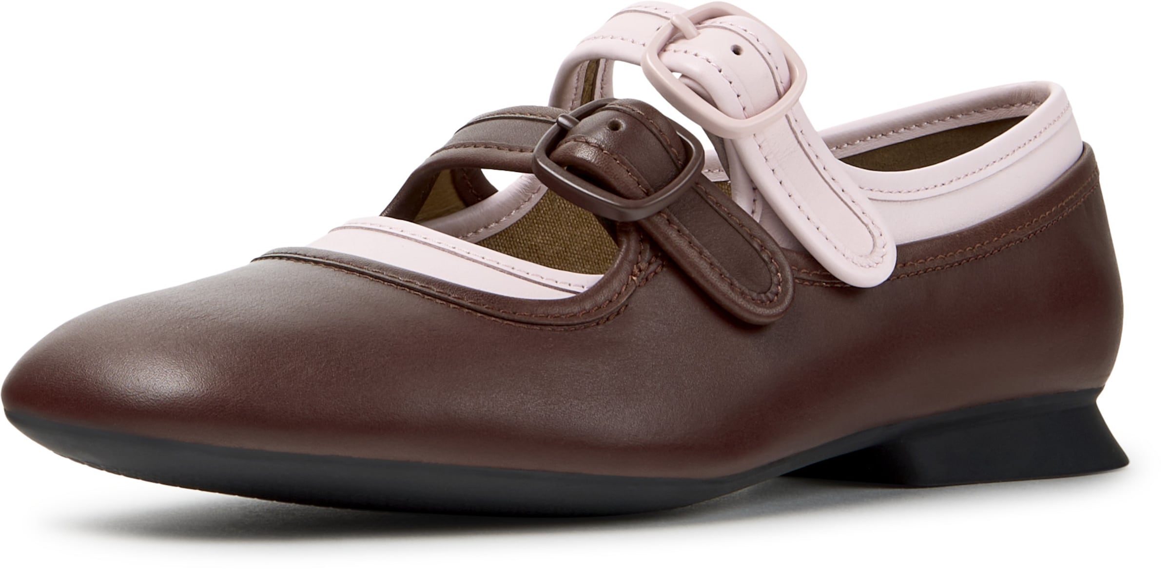 CAMPER Ballerina ' Casi Myra ' in Braun: Vorderseite