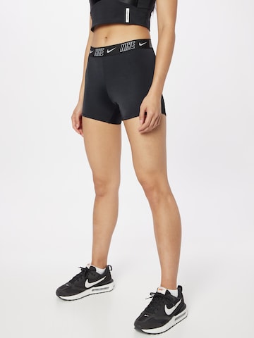 Bas de bikini sport Nike Swim en noir : devant