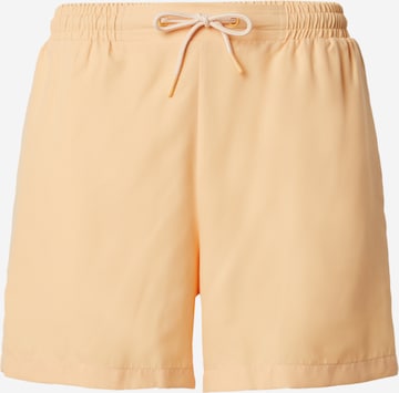 ABOUT YOU x Kevin Trapp Board Shorts 'Ibrahim' in Orange: front