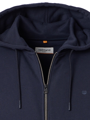 redmond Zip-Up Hoodie 'Basic' in Blue