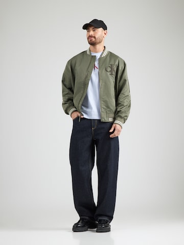 Calvin Klein Jeans Kurtka przejściowa 'TIPPED HERO' w kolorze zielony