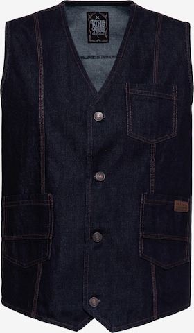 King Kerosin Vest in Blue: front