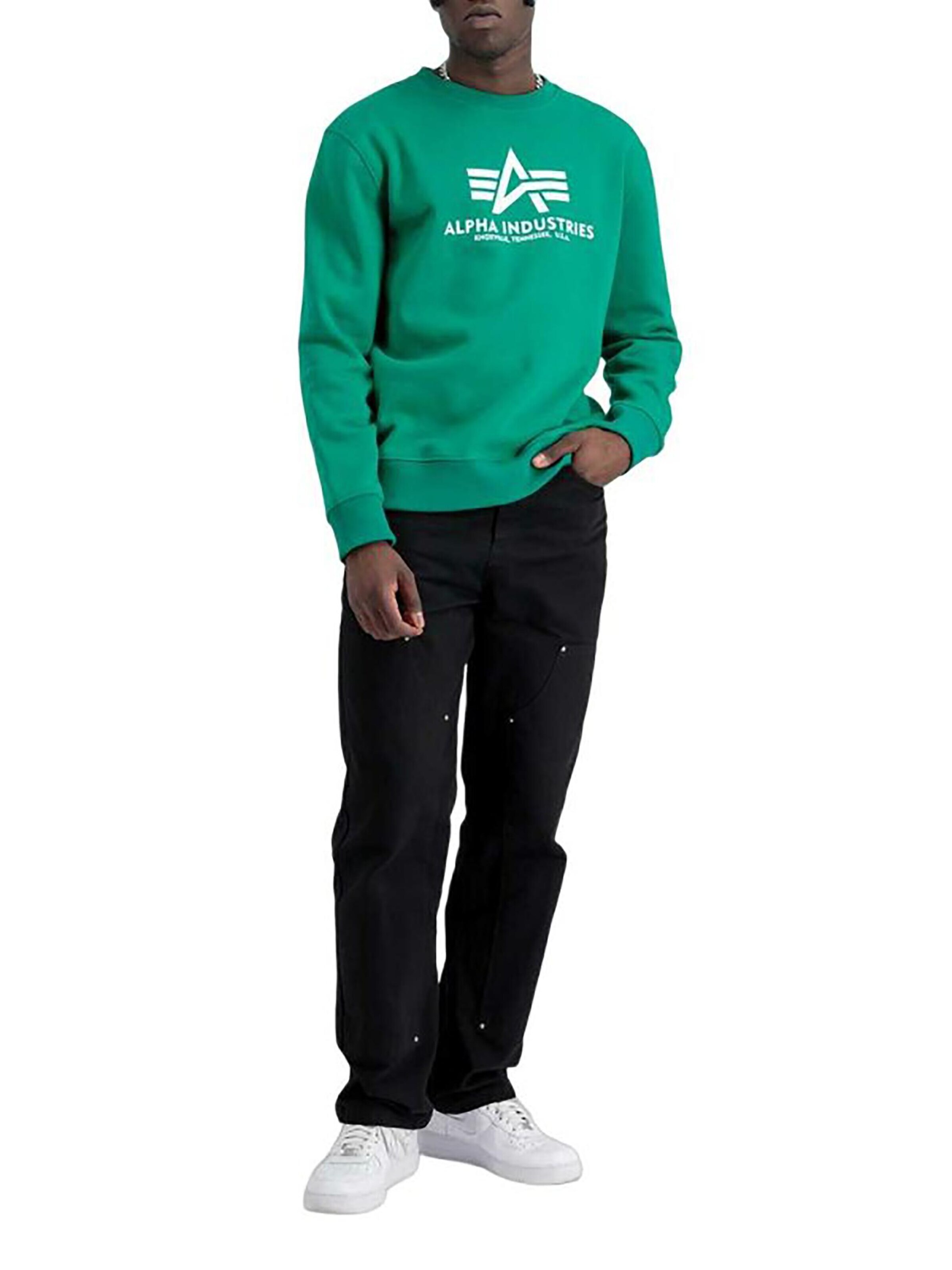 ALPHA INDUSTRIES Sweatshirt 'Basic'‌‌‌‌‌‌‌‌‌‌ in Grün