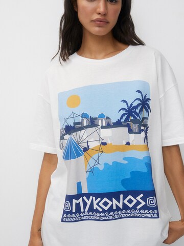 Pull&Bear T-Shirt in Weiß