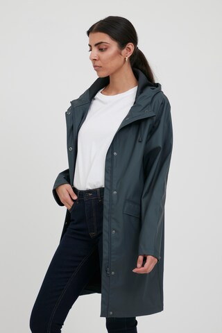 ICHI Raincoat 'IHTAZI JA' in Blue: front