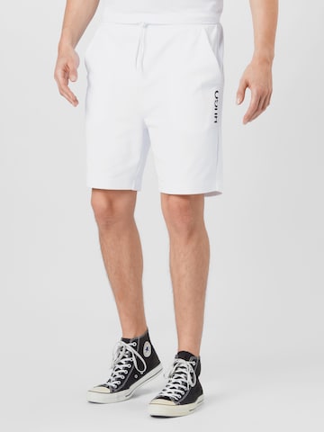 Regular Pantalon 'DOSHI211' HUGO en blanc : devant