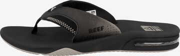 Claquettes / Tongs 'Fanning' REEF en noir