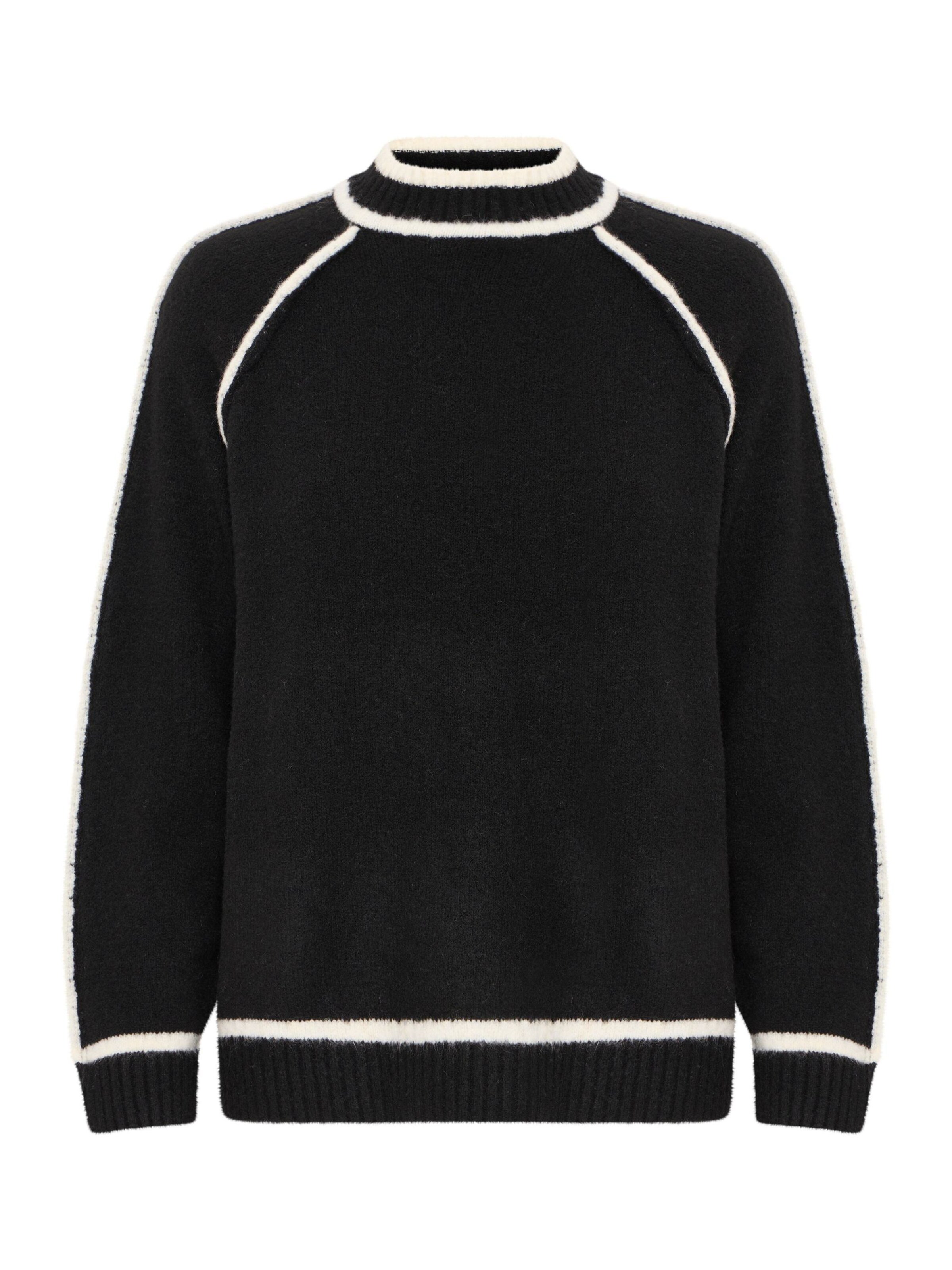 b.young Trui ' NINNA W.' in Zwart: voorkant