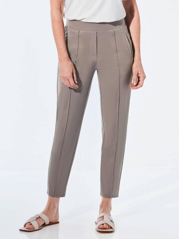 Goldner Tapered Trousers 'SARA' in Beige: front