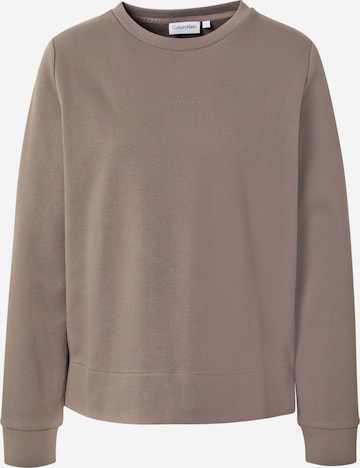 Calvin Klein Sweatshirt in Brown: front