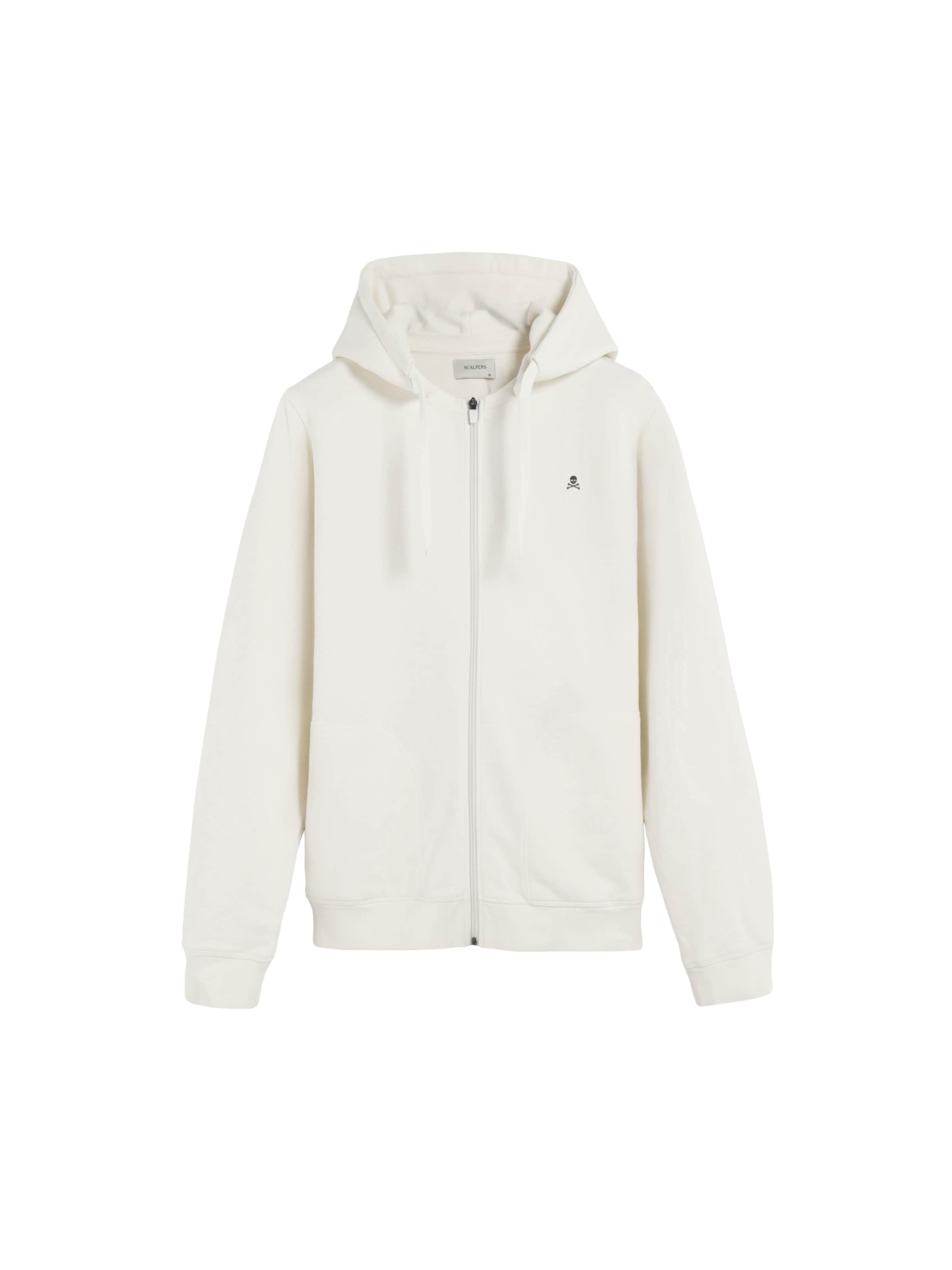 Scalpers Sweatjakke 'Nos Fade' i beige: forside