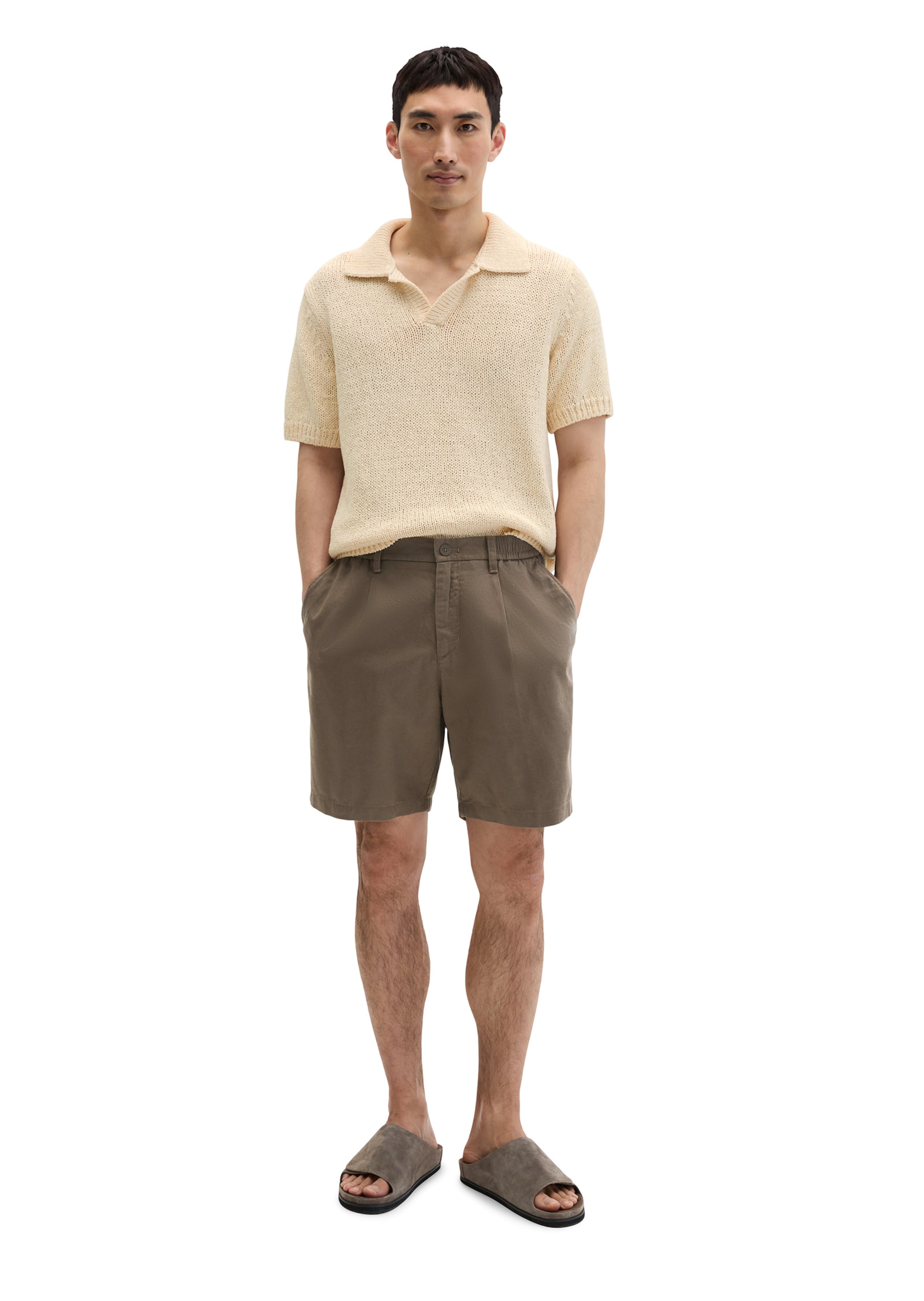 Marc O'Polo Regular Trousers 'Eksjö' in Brown