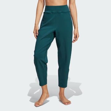 ADIDAS PERFORMANCE Tapered Sporthose 'All Me' in Grün: Vorderseite