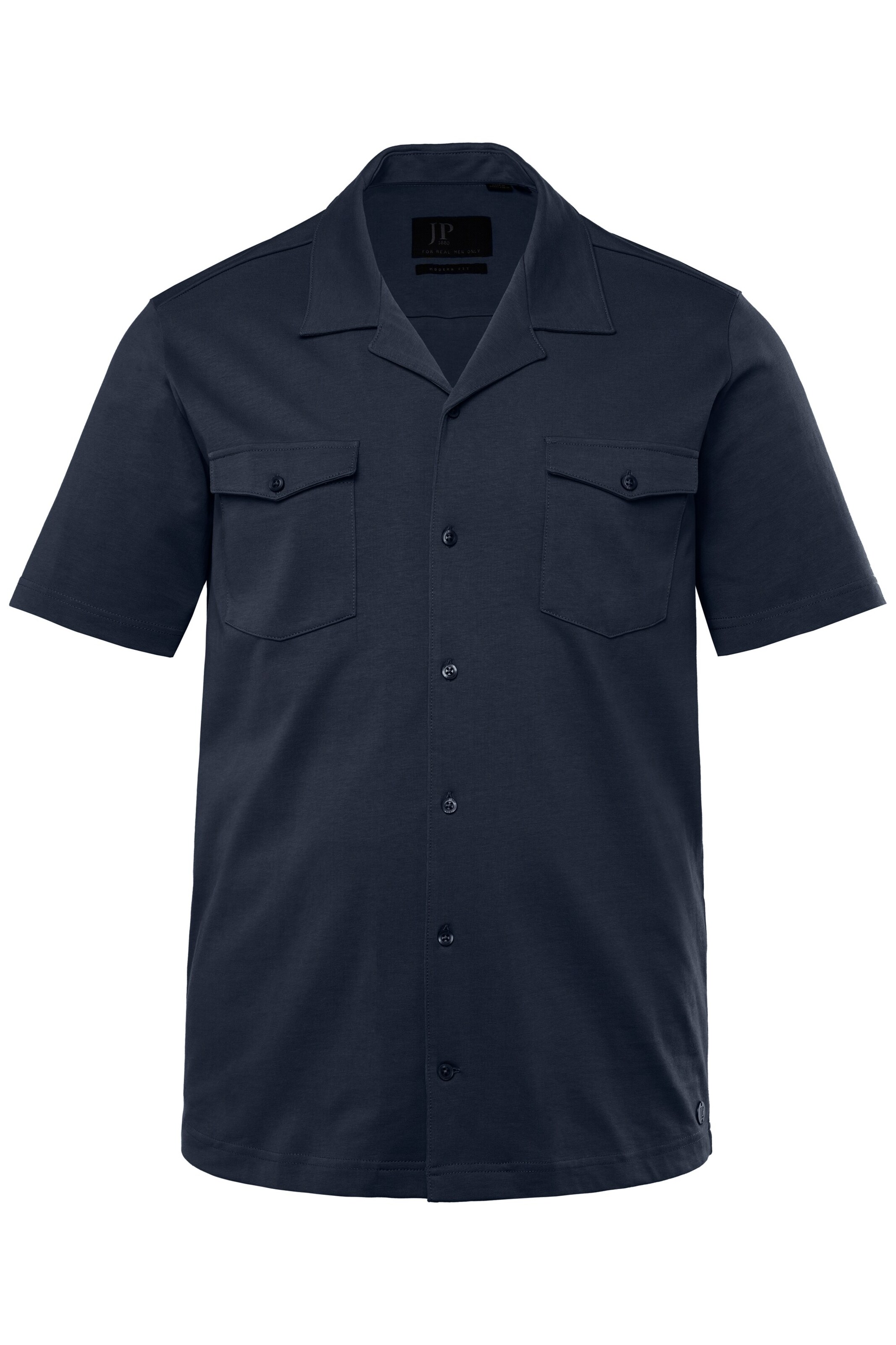 JP1880 Regular fit Overhemd in Blauw: voorkant