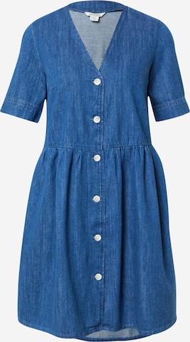Monki Sukienka koszulowa w kolorze niebieski: przód
