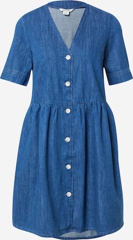 Abito camicia di Monki in blu: frontale