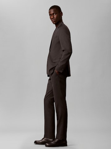 Calvin Klein Slim fit Trousers with creases in Black