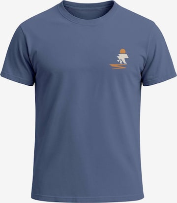 Neverless Shirt 'Bär wald' in Blue: front
