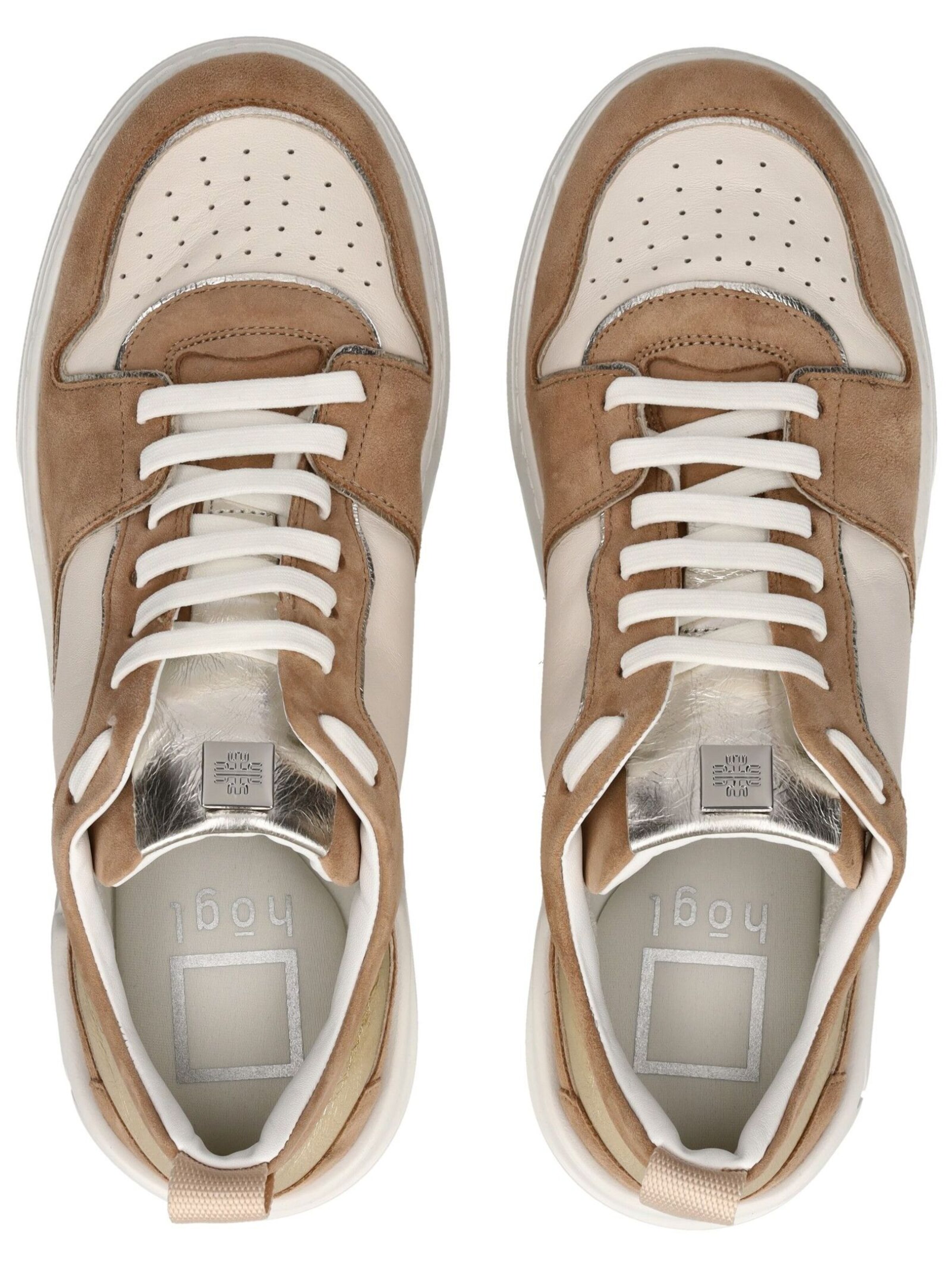 Baskets basses Högl en marron