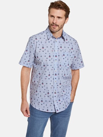 Coupe regular Chemise ' Belvano ' BABISTA en bleu : devant