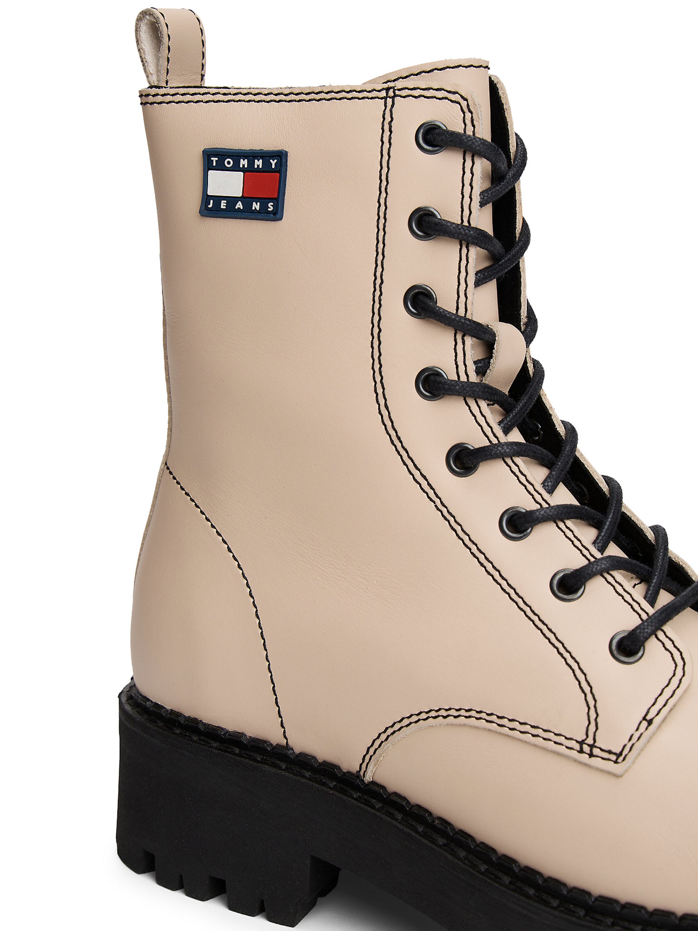 Tommy Jeans Stiefelette in Beige