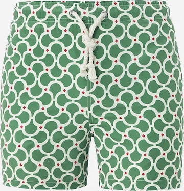 Gassa d'Amante Badeshorts 'Nora' in Grün: Vorderseite