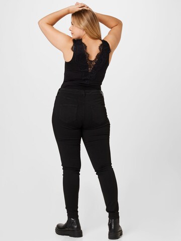 Vero Moda Curve Skinny Džíny – černá