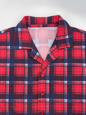 PANTONECLO Pyjama lang 'Pantoneclo Men’s Nightwear Set' in Rood