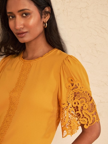Camicia da donna di love & roses in giallo