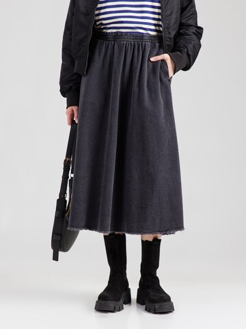 AMERICAN VINTAGESuknja 'JAZY' - crna boja: prednji dio