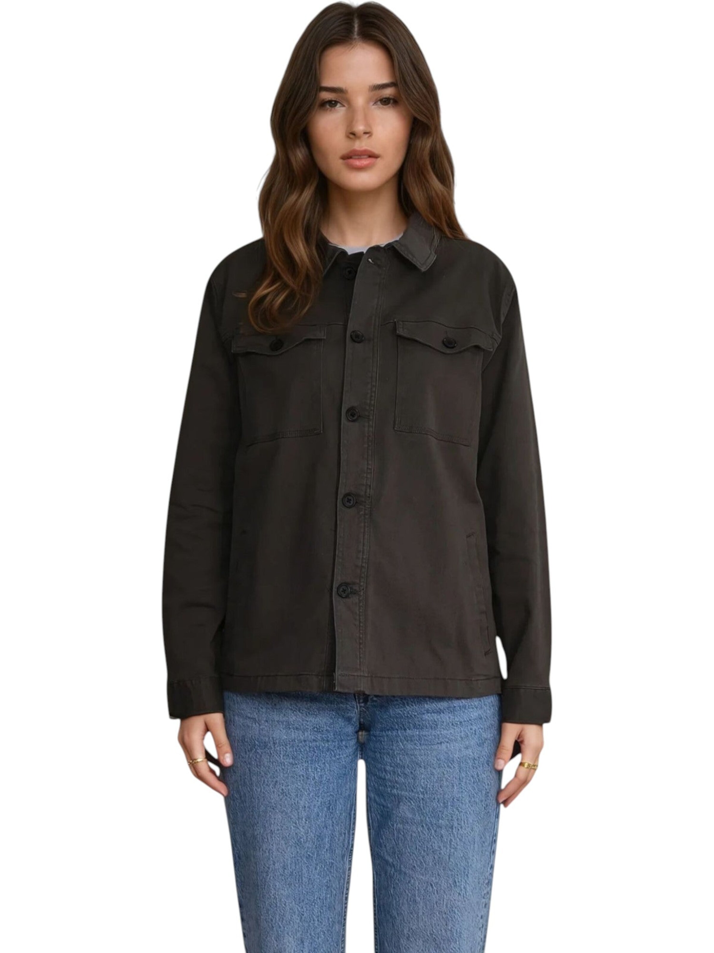 TEESHOPPEN Jacke in Grün: Vorderseite