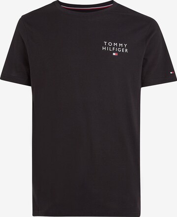 Tricou de la Tommy Hilfiger Underwear pe negru: față