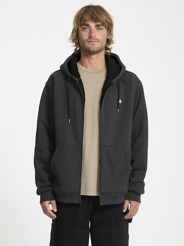 Veste de survêtement 'Single Stone Lined' Volcom en gris : devant