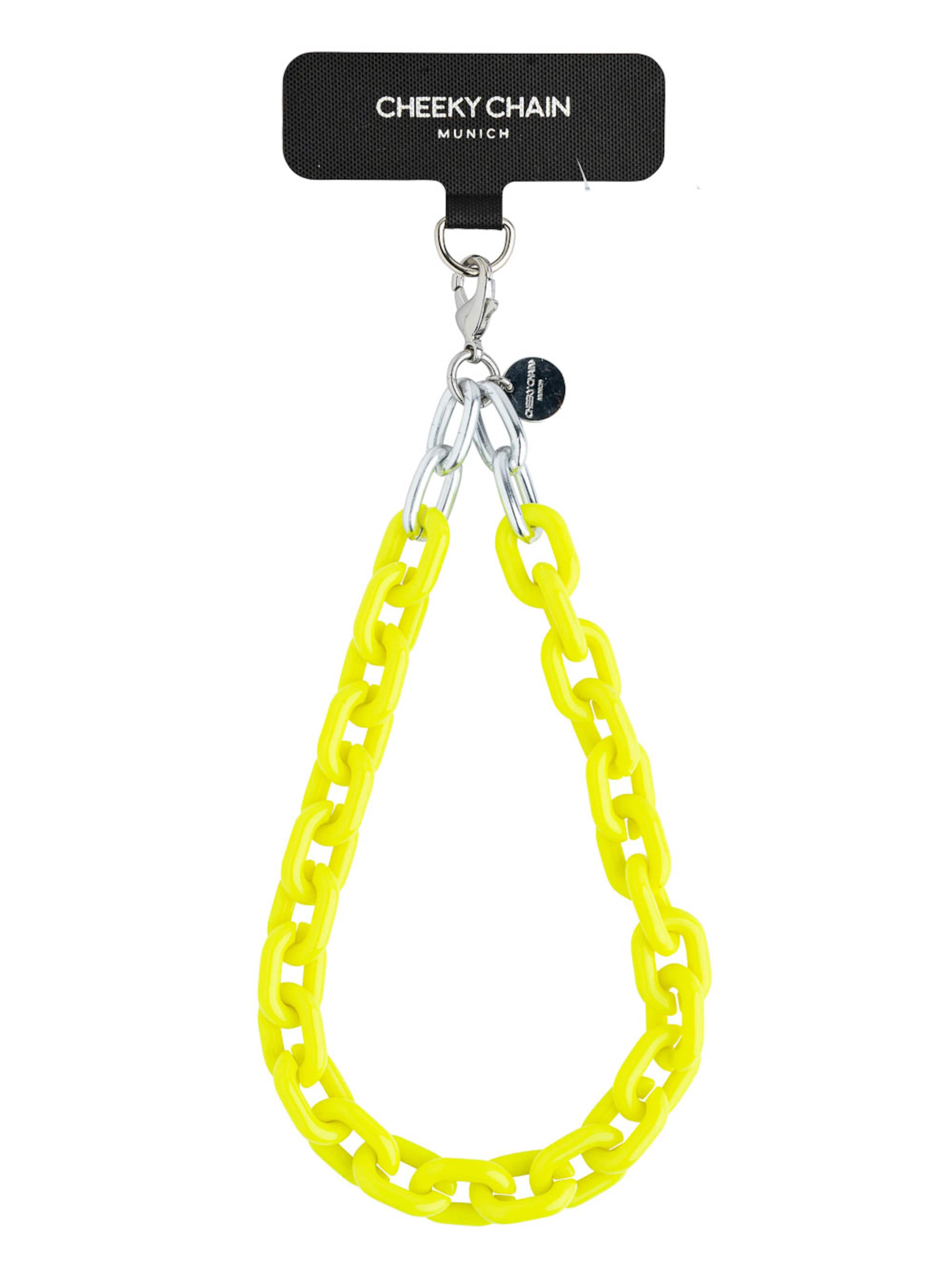 Cheeky Chain Munich Smartphonehoesje 'Tokio' in Geel: voorkant