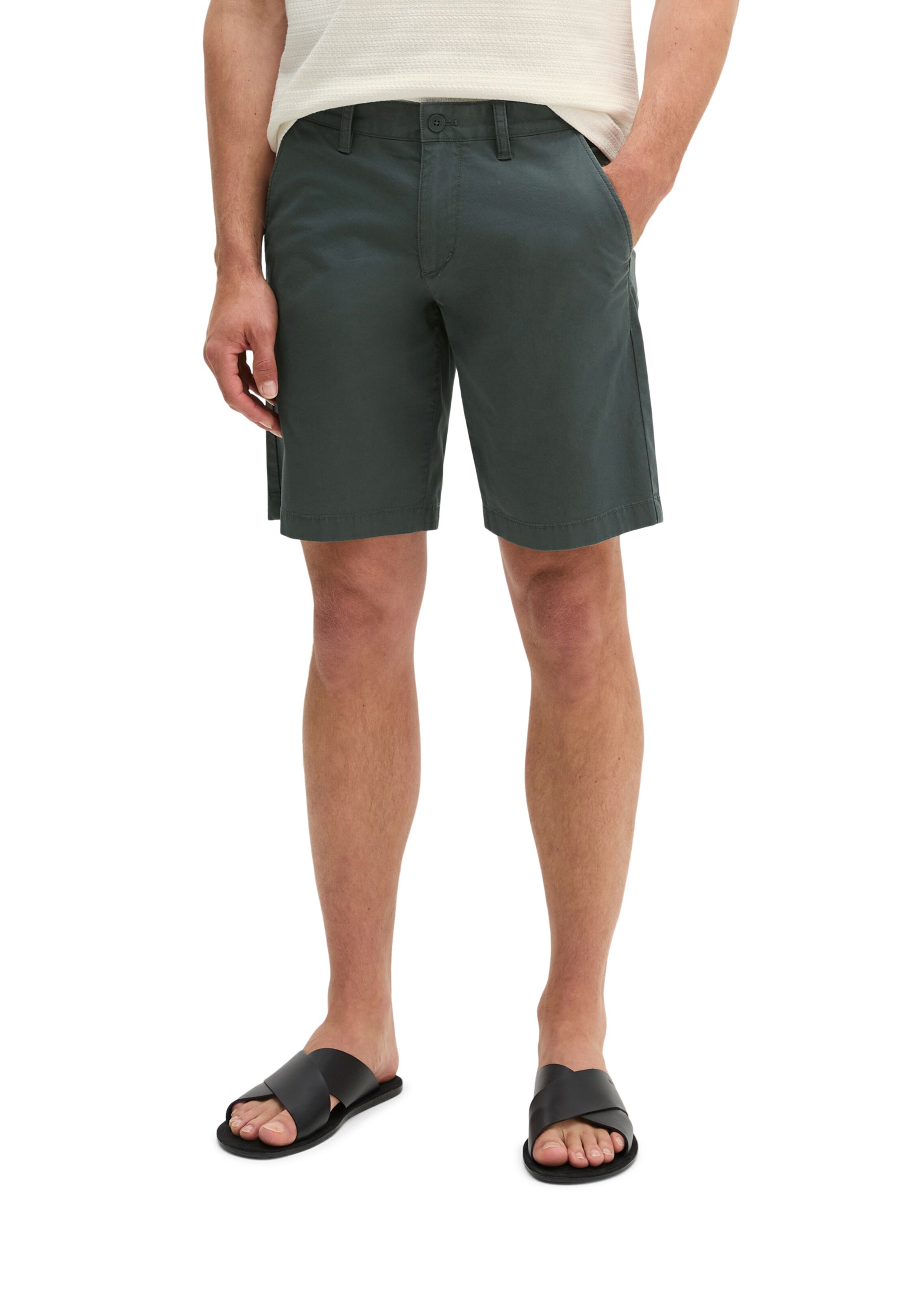 Marc O'Polo Regular Trousers 'Reso ' in Grey: front